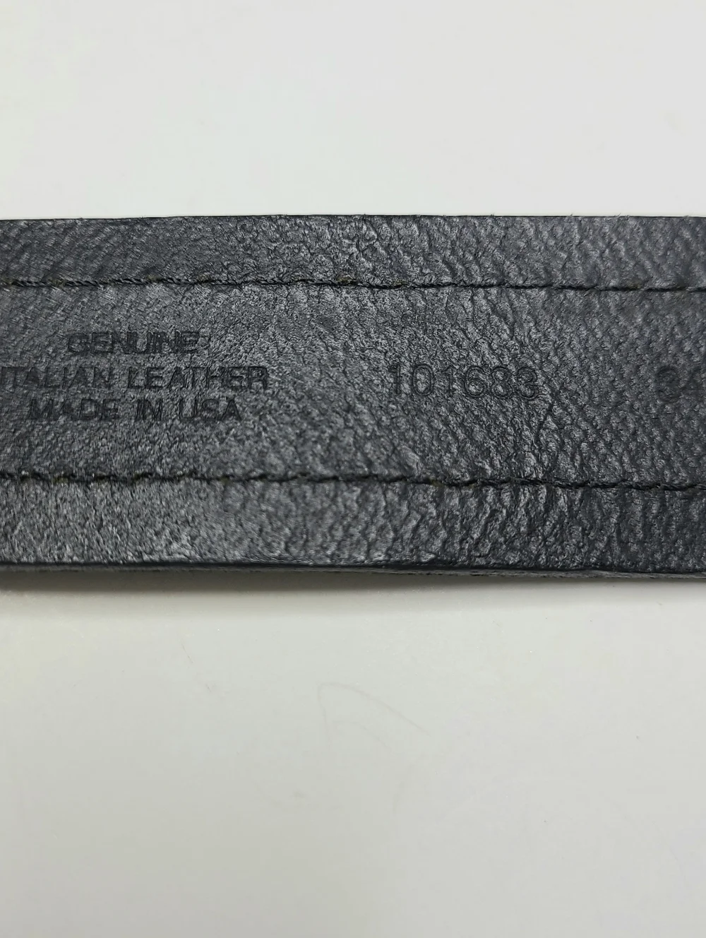 Banana Republic Striped Canvas Italian Leather Made in USA Vintage Belt